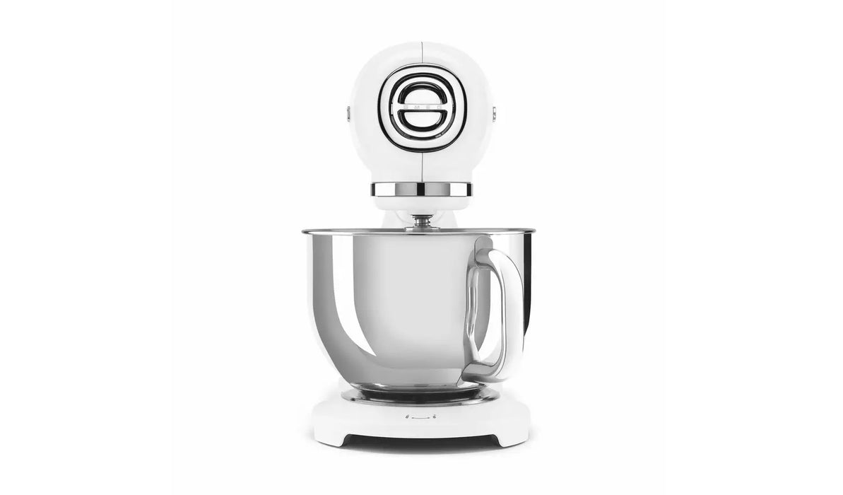 Smeg 50's Style 1000W 10 Speed Stand Mixer - White | SMG SMF05WHUK