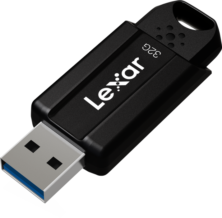 Lexar JumpDrive S80 32GB USB 3.2 Gen 1 Flash Drive with 256-bit AES - Black | LJDS080032G-BNB