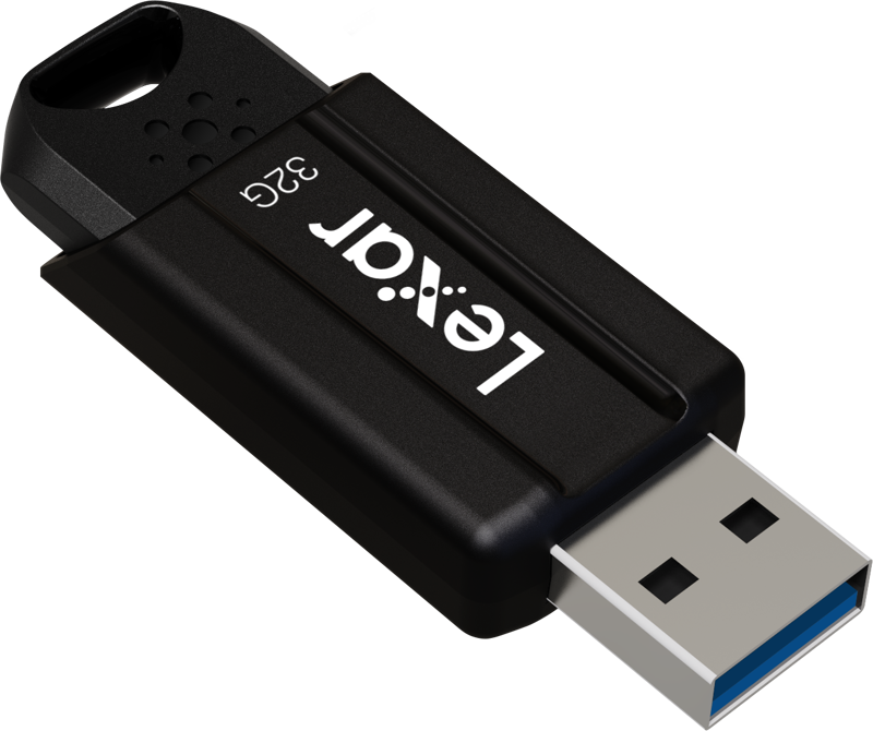 Lexar JumpDrive S80 32GB USB 3.2 Gen 1 Flash Drive with 256-bit AES - Black | LJDS080032G-BNB
