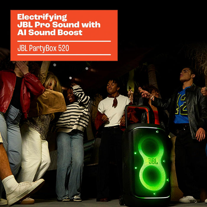 JBL Partybox 520 Portable Party Speaker | JBLPARTYBOX520