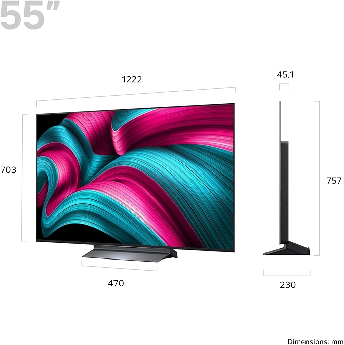 LG 55" OLED evo AI C5 4K Smart TV 2025 | OLED55C54LA.AEK