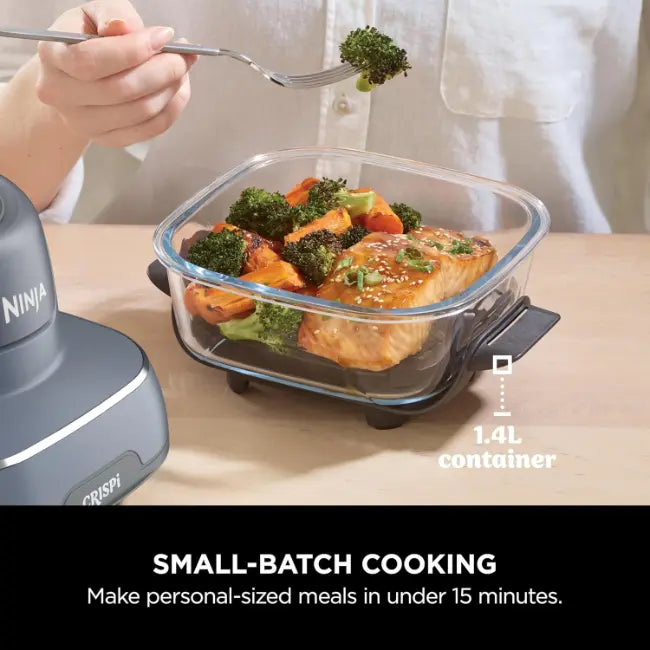 Ninja CRISPi 4-in-1 Portable Glass Air Fryer - Grey | FN101UKGY