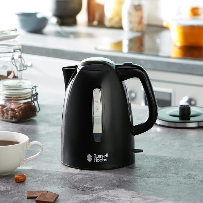 Russell Hobbs Textures Plus+ 1.7L Kettle - Black | 22591
