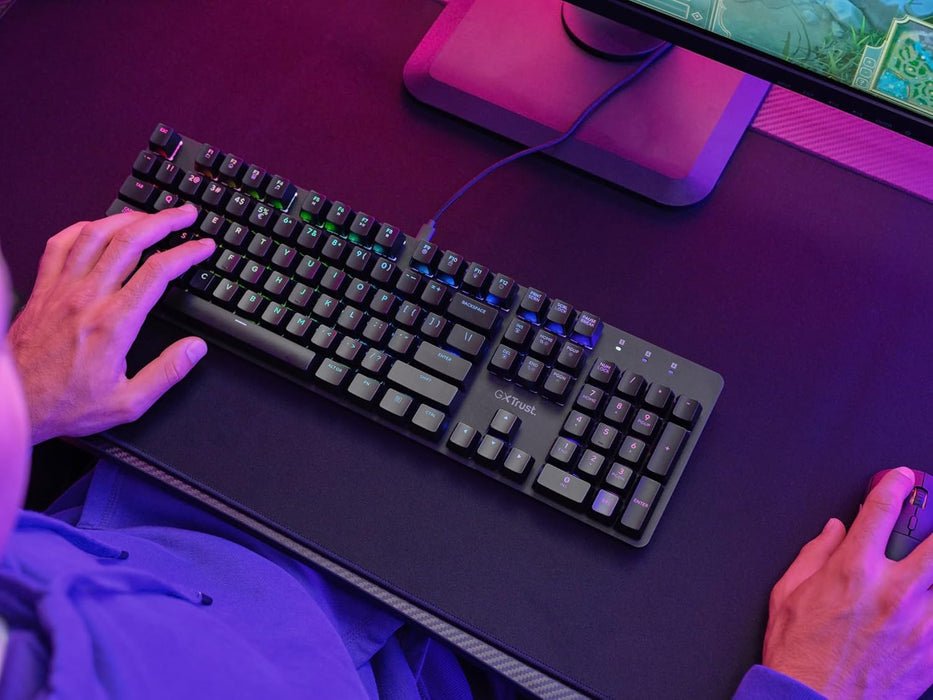 TRUST GXT 871 Zora Mechanical Keyboard UK Layout | T25680