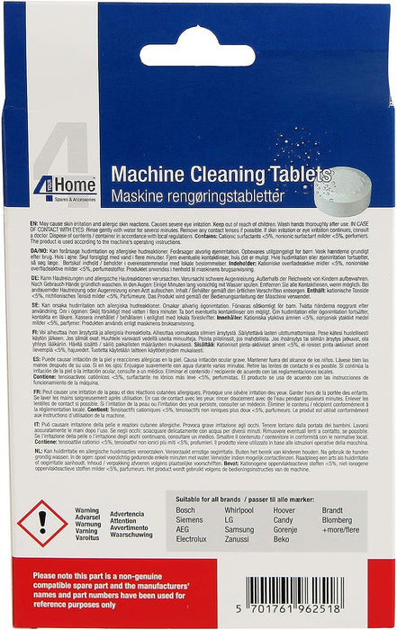 4 Your Home Cleaning Tablets For Washing Machine (Pack of 6) | ‎CLN027