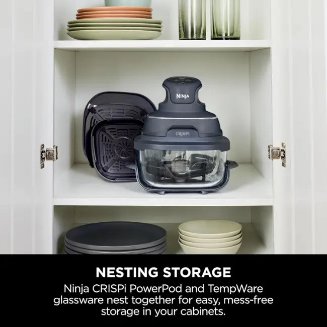 Ninja CRISPi 4-in-1 Portable Glass Air Fryer - Grey | FN101UKGY