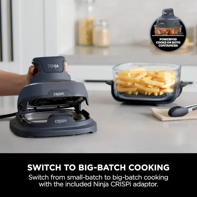 Ninja CRISPi 4-in-1 Portable Glass Air Fryer - Grey | FN101UKGY
