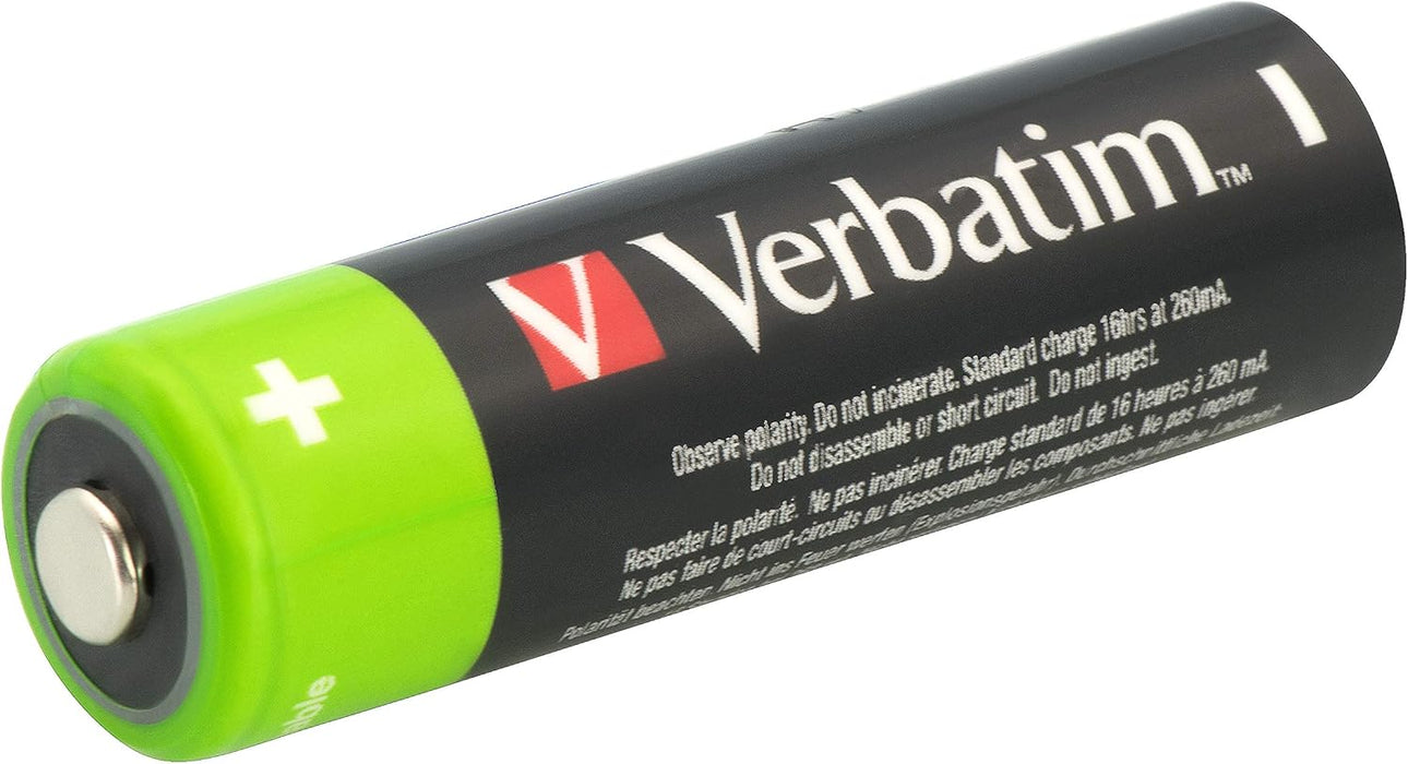 VERBATIM Rechargeable Battery AA 4 Pack | 49517