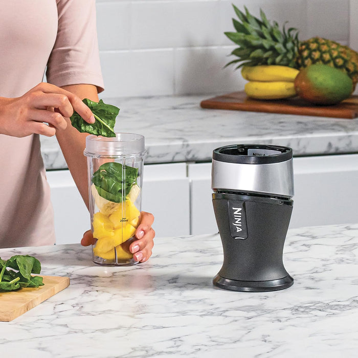 Nutri Ninja 700W Slim Blender & Smoothie Maker - Silver | QB3001UKS