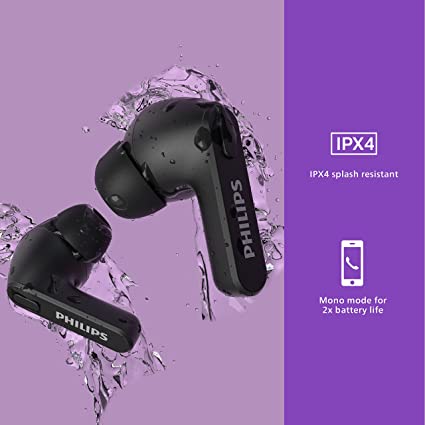 Philips s2000 True Wireless Headphones – Black | TAT2206BK/00