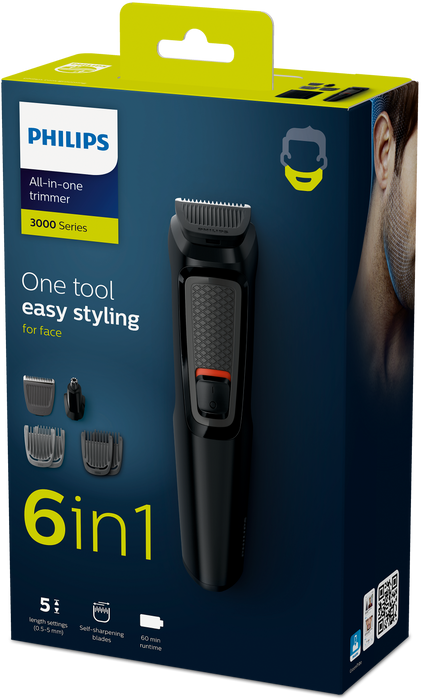 Philips Multigroom series 3000 6-in-1, Face | MG3710/15
