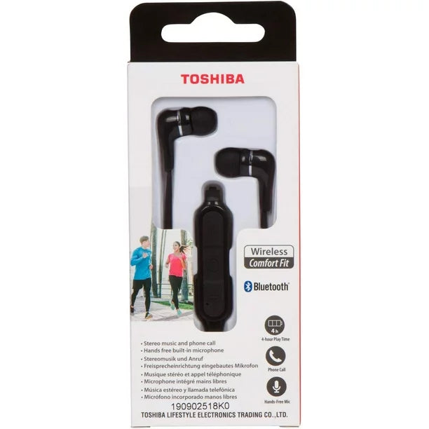 Toshiba CoolVibe Wireless Bluetooth Earbuds - Black | RZE-BT312EK