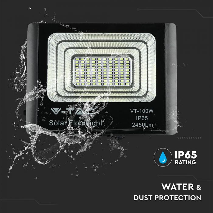 V-TAC VT-60W 20W Solar Panel with LED Floodlight 4000K | 8575
