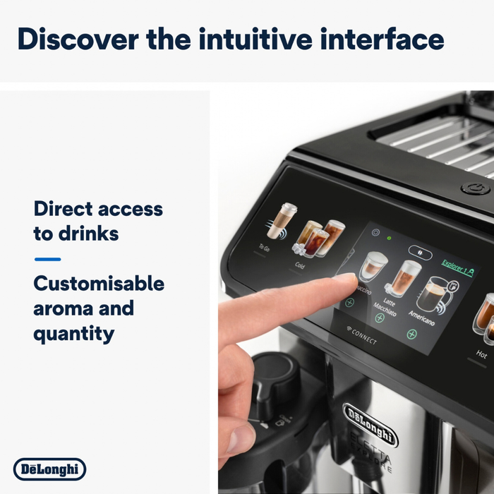 DELONGHI Eletta Explore Fully Automatic Coffee Machine | ECAM450.86.T