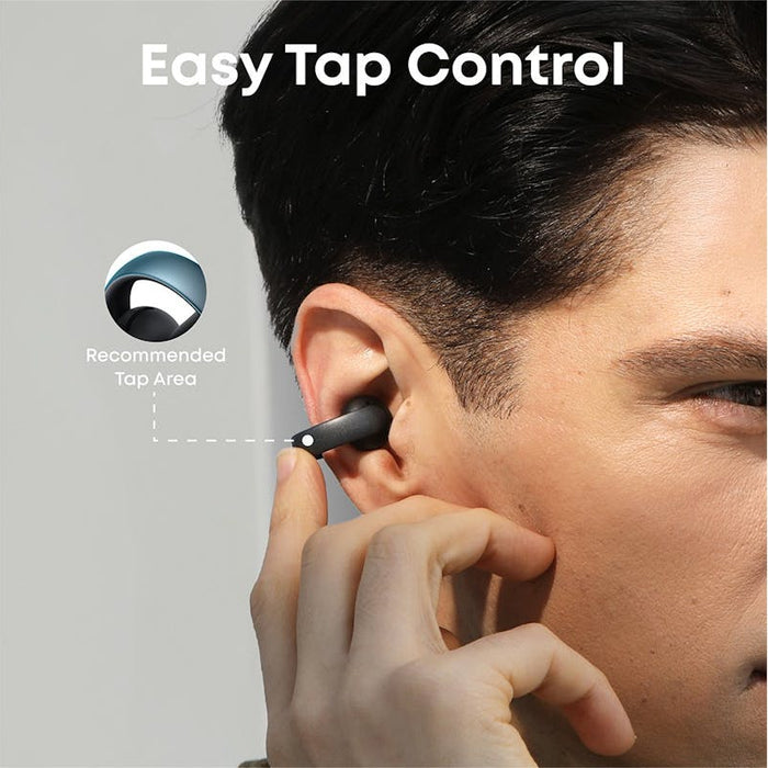 Soundcore AeroClip Open-Ear Clip-On Earbuds with Bluetooth 5.4, 4-Mic Calls and 32 Hours Playback - Black | A3388G11
