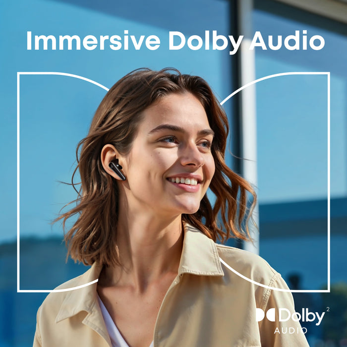 Soundcore Liberty 5 True Wireless Noise Cancelling Earbuds with Dolby Audio, LDAC and 48 Hour Battery - Black | A3957G11