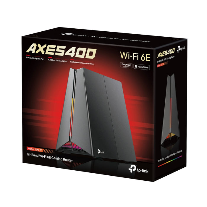 TP-LINK Wireless Router TP-Link AXE5400 Tri-Band Wi-Fi 6E Gaming Router | ARCHER GXE75 IRWINS MEGASTORE