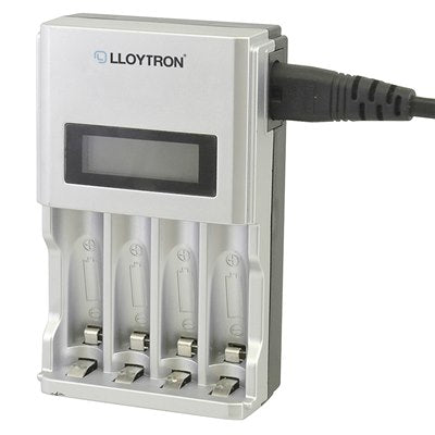 Lloytron Ultra Fast AA/AAA Smart Battery Charger for NiMH Batteries | B1504