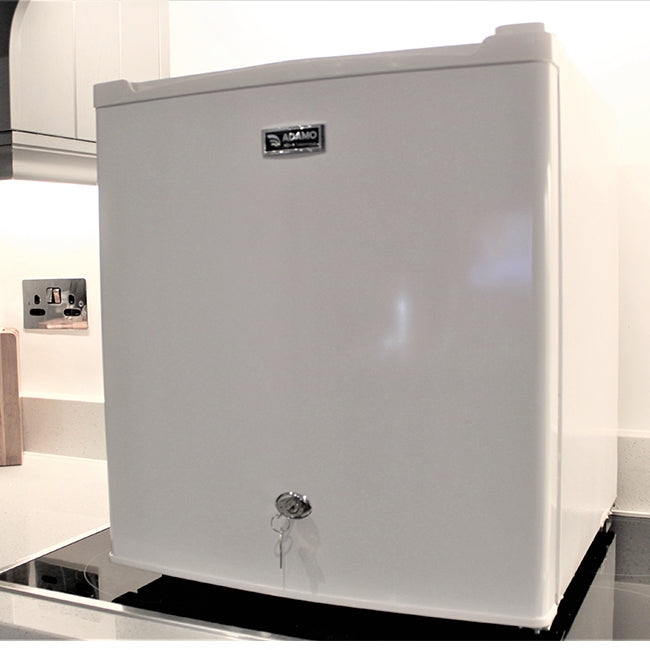 ADAMO Table Top Fridge with Lock - 46L  - White | BC-51C