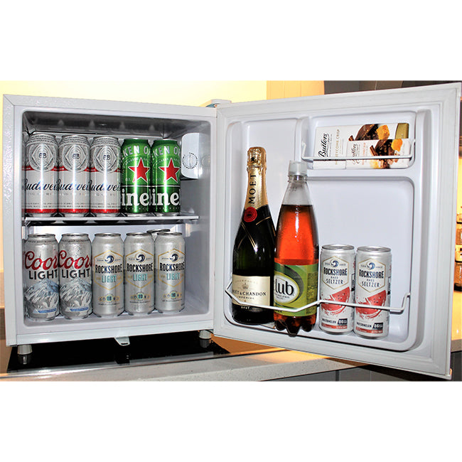 ADAMO Table Top Fridge with Lock - 46L  - White | BC-51C