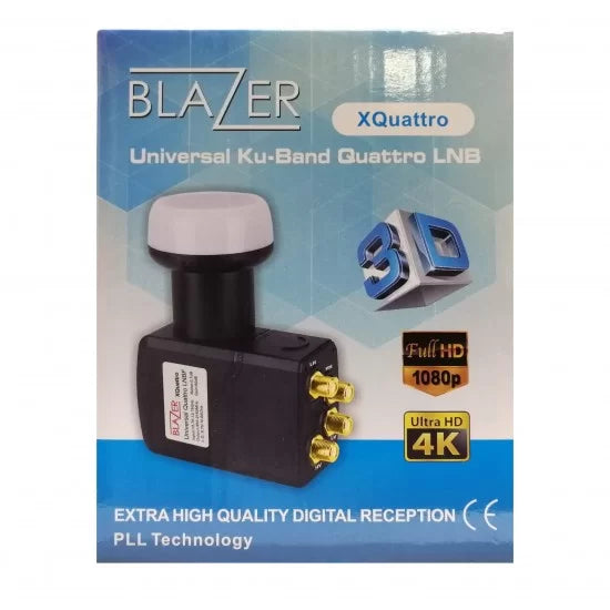 Blazer XQuattro Universal KU-Band Quattro LNB | BLAZER XQUATTRO