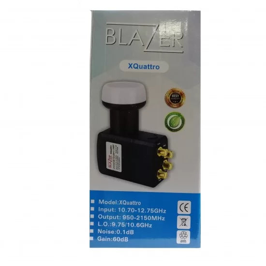 Blazer XQuattro Universal KU-Band Quattro LNB | BLAZER XQUATTRO