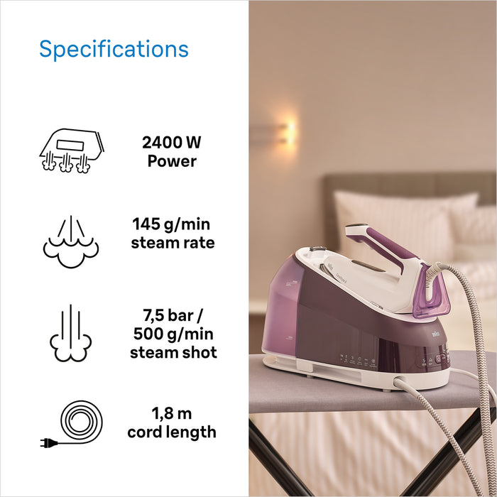BRAUN CareStyle 5 Steam Generator Iron - Violet | IS5247VI