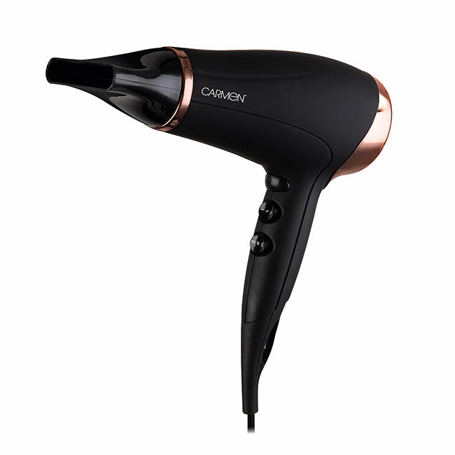 Carmen Noir 2200W Hair Dryer - Black and Copper | EDL C80022COP