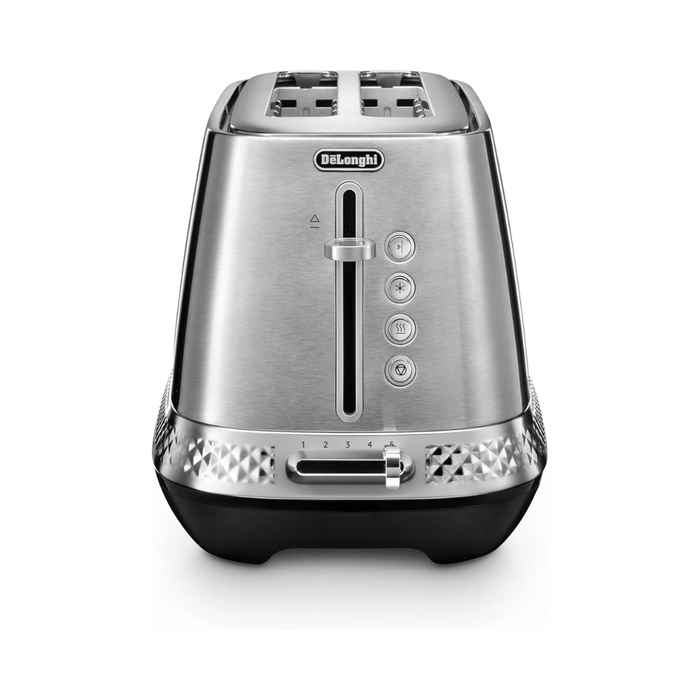 DeLonghi Diadema 2 Slice Toaster - Metal | CTV3003.M