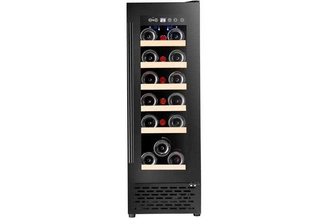 Cata Wine Cooler 18 Bottle Capacity • Wooden Shelves • LED Lighting • LED Temperature Display | UBBKWC30