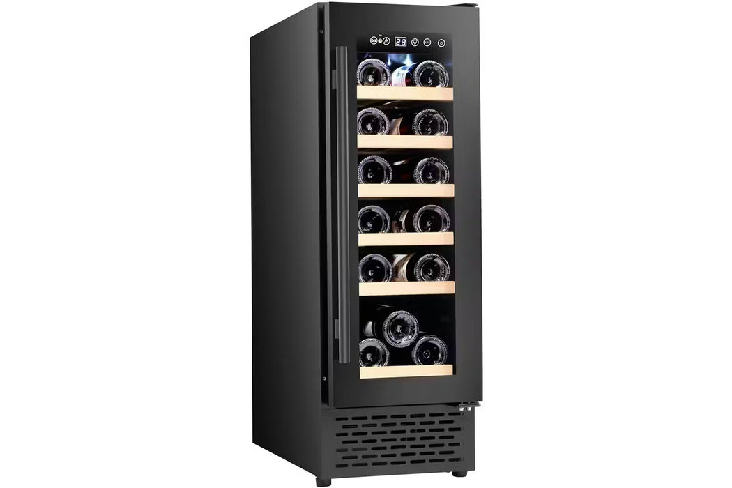 Cata Wine Cooler 18 Bottle Capacity • Wooden Shelves • LED Lighting • LED Temperature Display | UBBKWC30