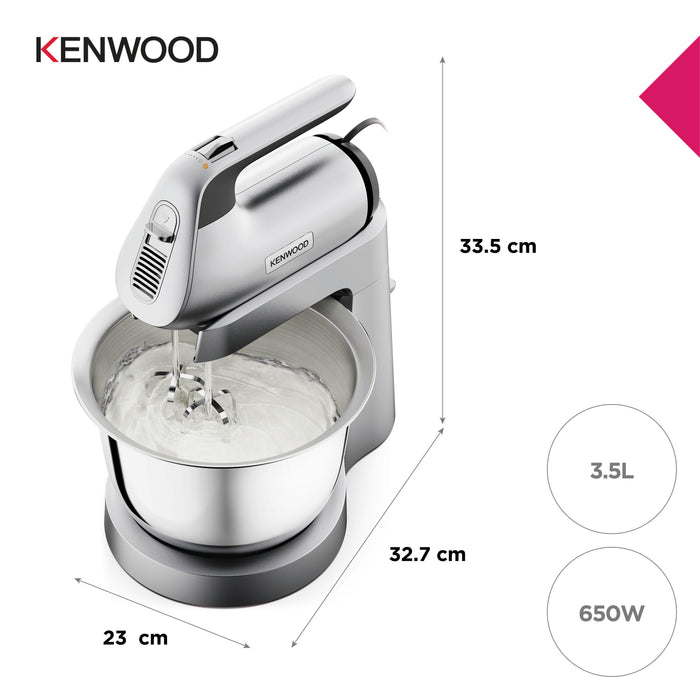 Kenwood Chefette Hand & Stand Mixer - Silver | HMP54.000SI