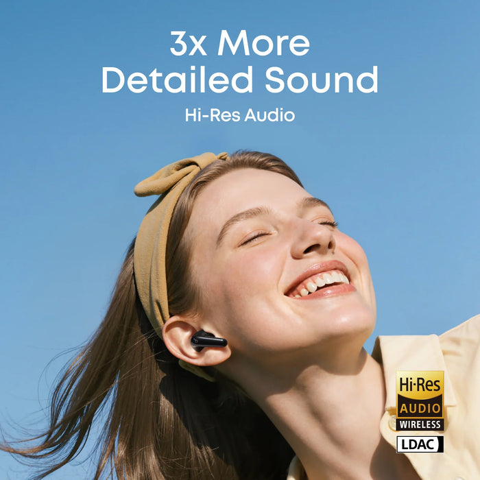 Soundcore R60i NC True Wireless Earbuds with 52dB Adaptive ANC, 50 Hour Battery and AI Translation - Black | D1202G11