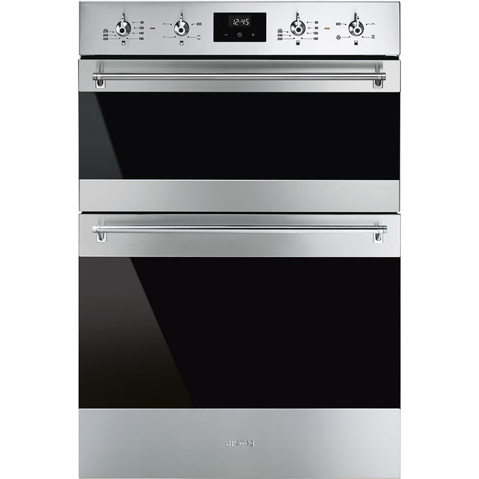 Smeg Classic Built-In Double Oven, Thermo-ventilated - Stainless Steel | SMG DOSF6300X