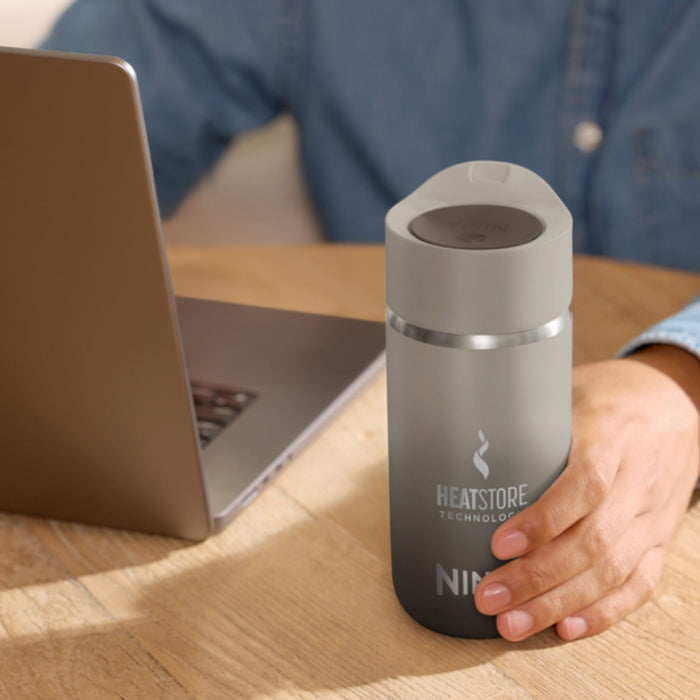 Ninja Sip Perfect Insulated Travel Mug 300ml with HeatStore Technology and LeakLock Lid - Stone | DW1203EUUKST