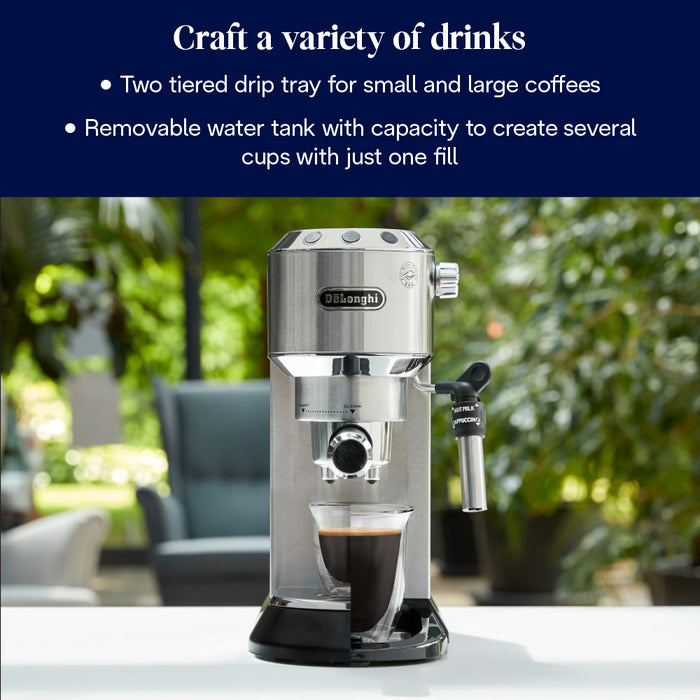 Delonghi Dedica Pump Coffee Machine Bundle Pack | ECKG6820.M