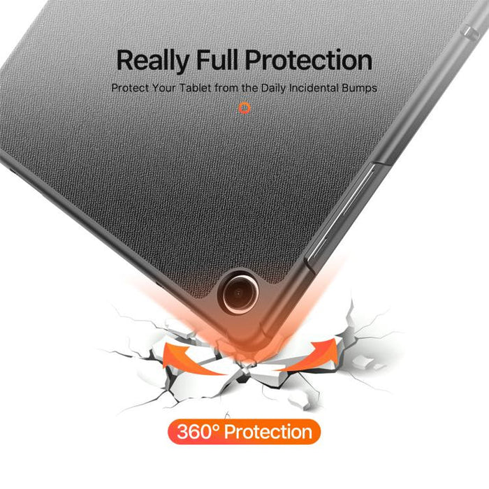 Samsung Galaxy Tab A11+ / A9+ Magnetic Flip Leather Tablet Case - Black | 734979