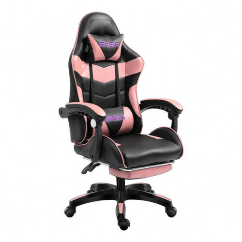 Eksa LXW-50 Gaming Chair With Footrest - Black/Pink || EKSA-LXW-50-BLACK-PINK