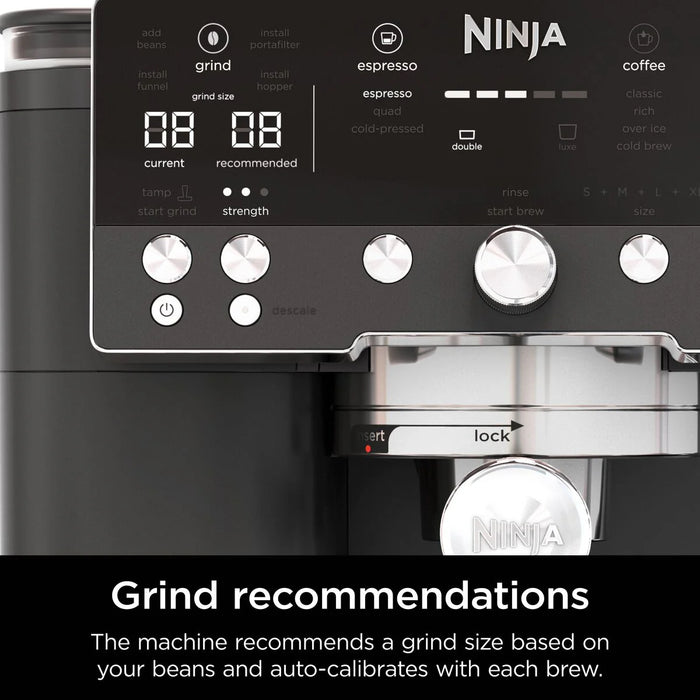 NINJA Luxe Cafe Bean to Cup Coffee Machine - Black | ES601UKBK