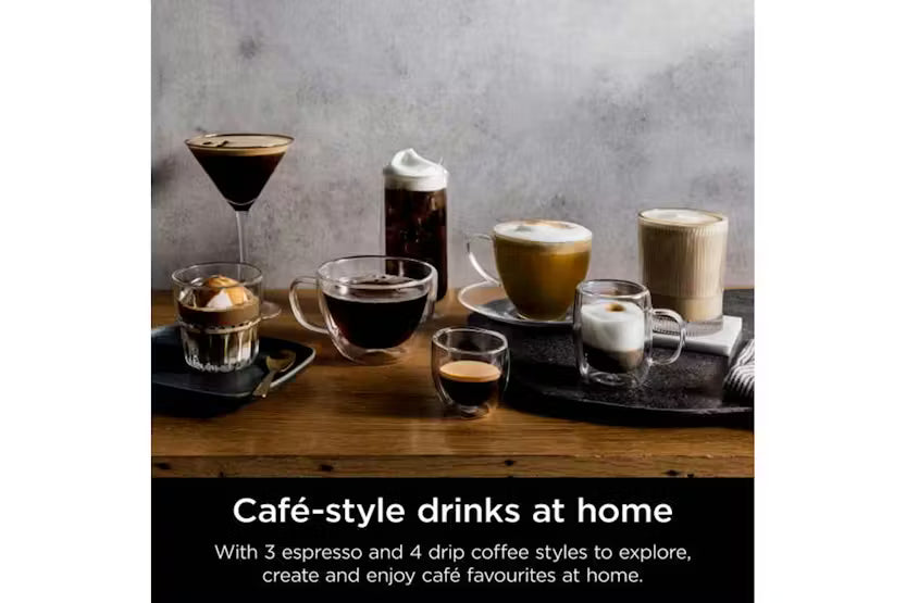 NINJA Luxe Cafe Bean to Cup Coffee Machine - Black | ES601UKBK