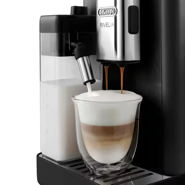 Delonghi Rivelia 1.4L Bean-to-coffee Automatic Coffee Machine - Onyx Black || EXAM440.55.B