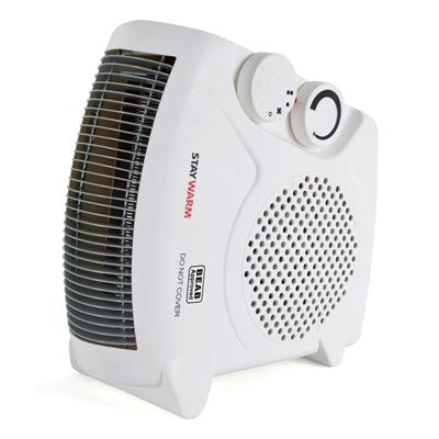StayWarm 2000w Upright Flatbed Fan Heater White F2003WH