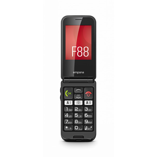 Emporia TALKglam Flip Mobile Phone for Seniors | EDL F88_001_UK