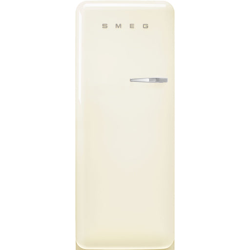 Smeg 60cm Retro Style Fridge With Icebox, Left Hand Hinged - Cream | SMG FAB28LCR5UK