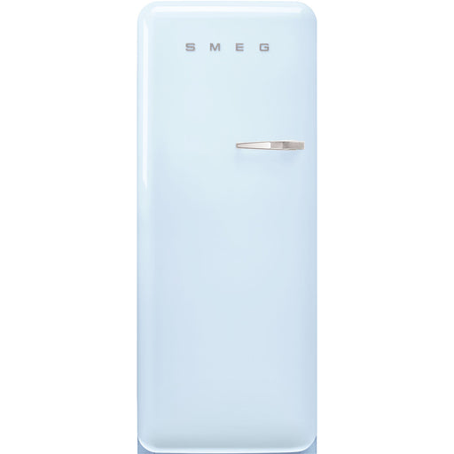Smeg 60cm Retro Style Fridge With Icebox, Left Hand Hinged - Pastel Blue | SMG FAB28LPB5UK