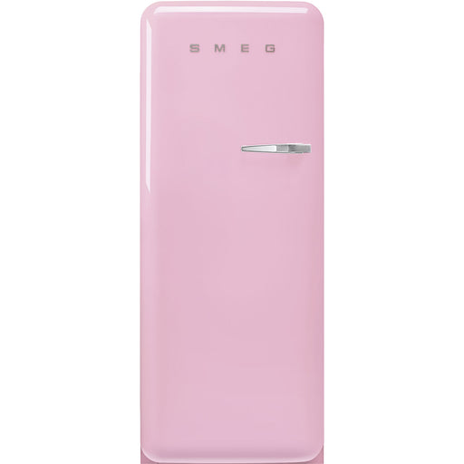 Smeg 60cm Retro Style Fridge With Icebox, Left Hand Hinged - Pink | SMG FAB28LPK5UK