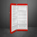 Smeg 60cm Retro Style Fridge With Icebox, Left Hand Hinged - Red | SMG FAB28LRD5UK