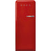 Smeg 60cm Retro Style Fridge With Icebox, Left Hand Hinged - Red | SMG FAB28LRD5UK