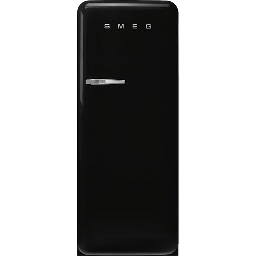 Smeg 60cm Retro Style Fridge With Icebox, Right Hand Hinged - Black | SMG FAB28RBL5UK