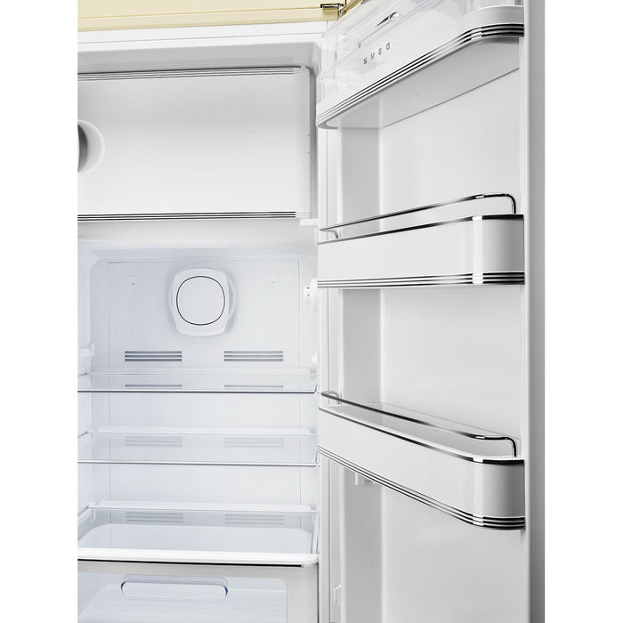Smeg 60cm Retro Style Fridge With Icebox, Right Hand Hinged - Cream | SMG FAB28RCR5UK